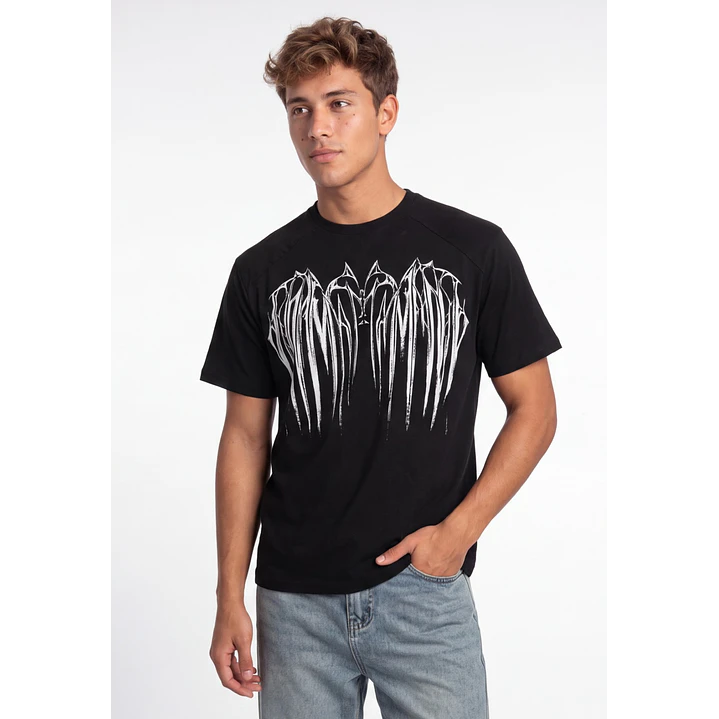 Polera Death Metal Hombre Negro 1