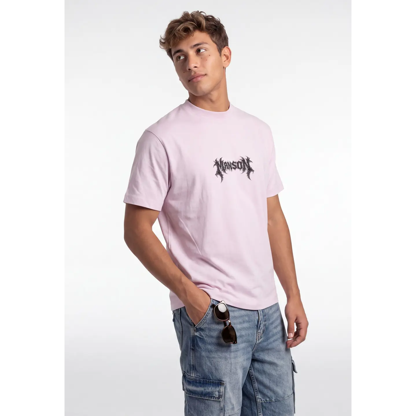 Polera Manson Hombre Rosado 4