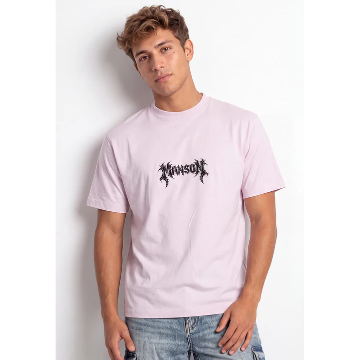 Polera Manson Hombre Rosado 1
