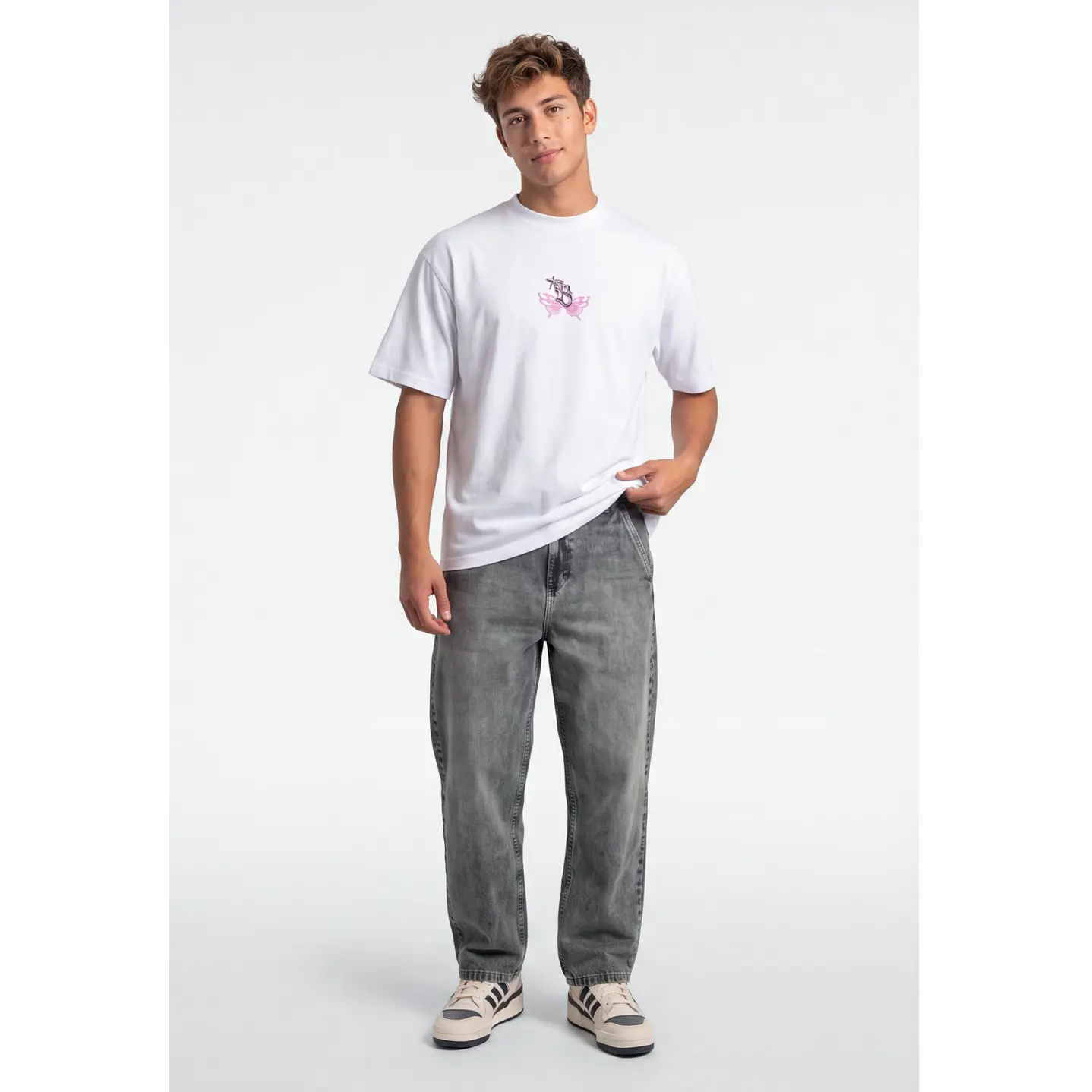 Polera Gothic Hombre Blanco 3