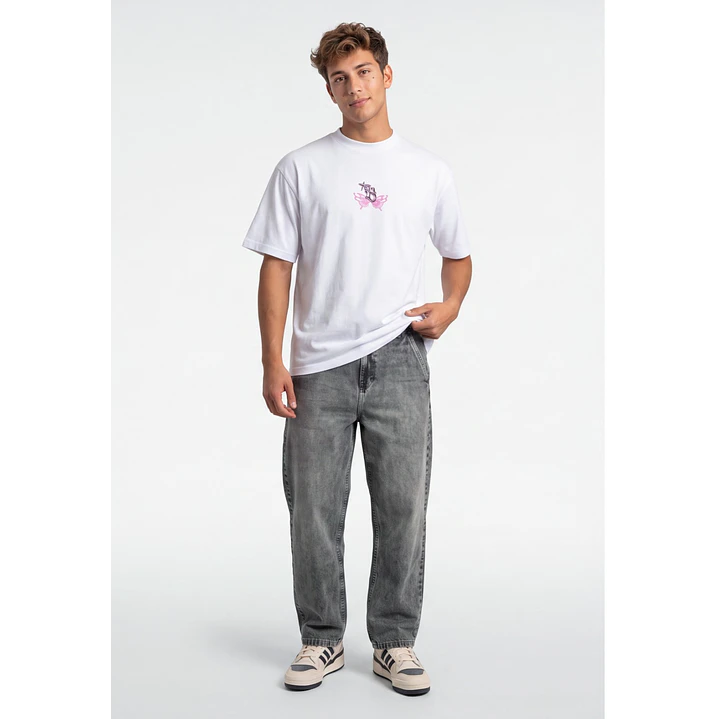 Polera Gothic Hombre Blanco 3