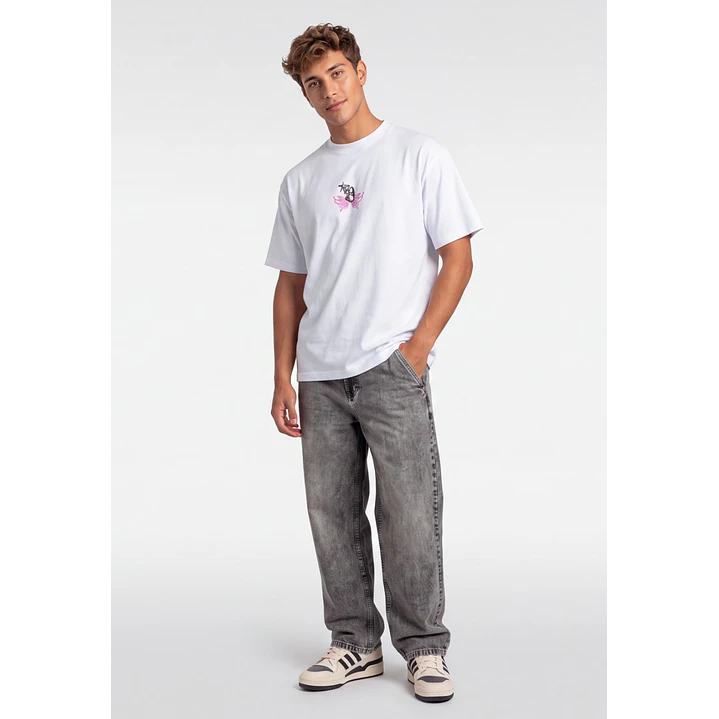 Polera Gothic Hombre Blanco 4