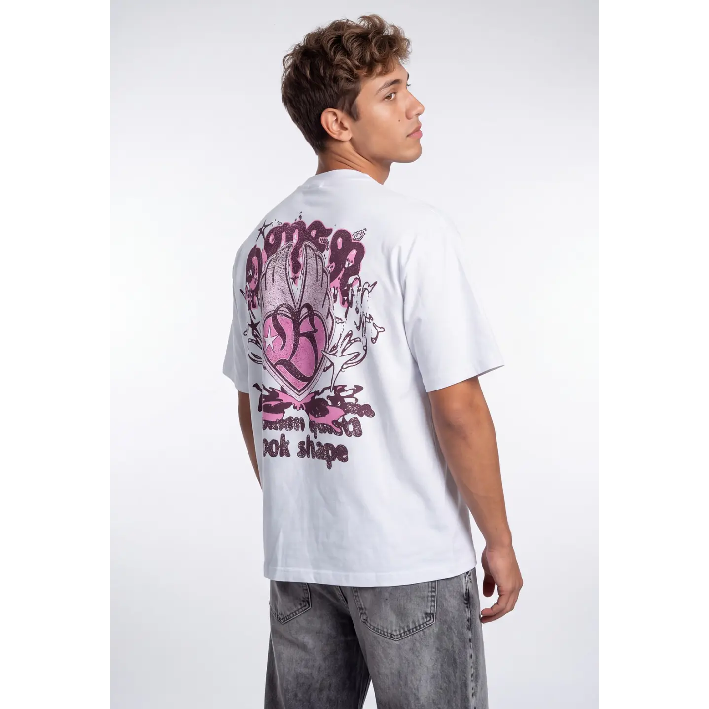 Polera Gothic Hombre Blanco 1