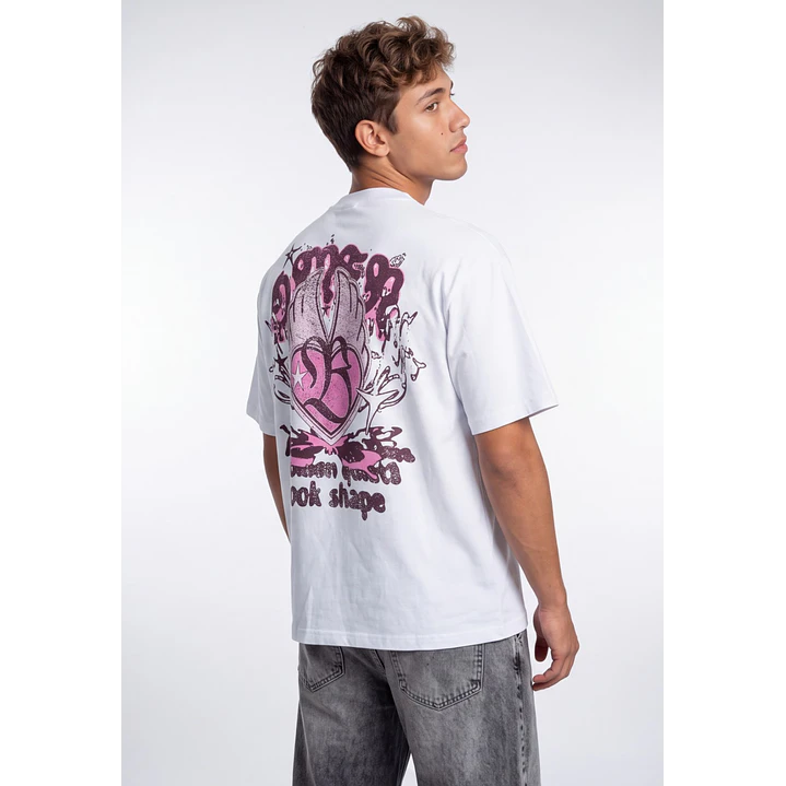 Polera Gothic Hombre Blanco 1