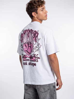 Polera Gothic Hombre Blanco