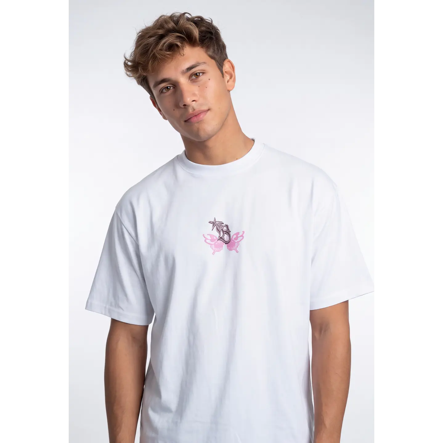 Polera Gothic Hombre Blanco 2