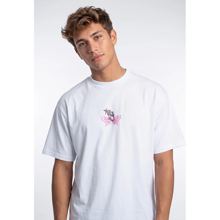 Polera Gothic Hombre Blanco 2