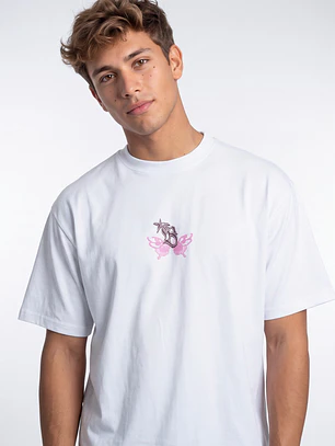 Polera Gothic Hombre Blanco