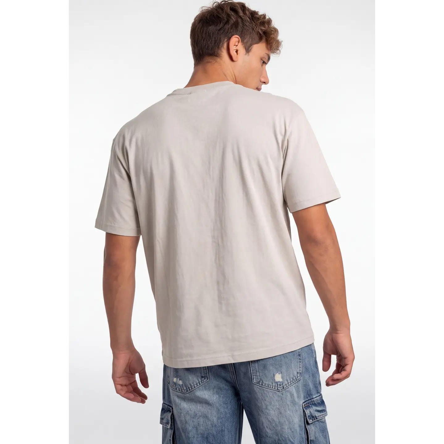Polera 3D Death Hombre Beige 2