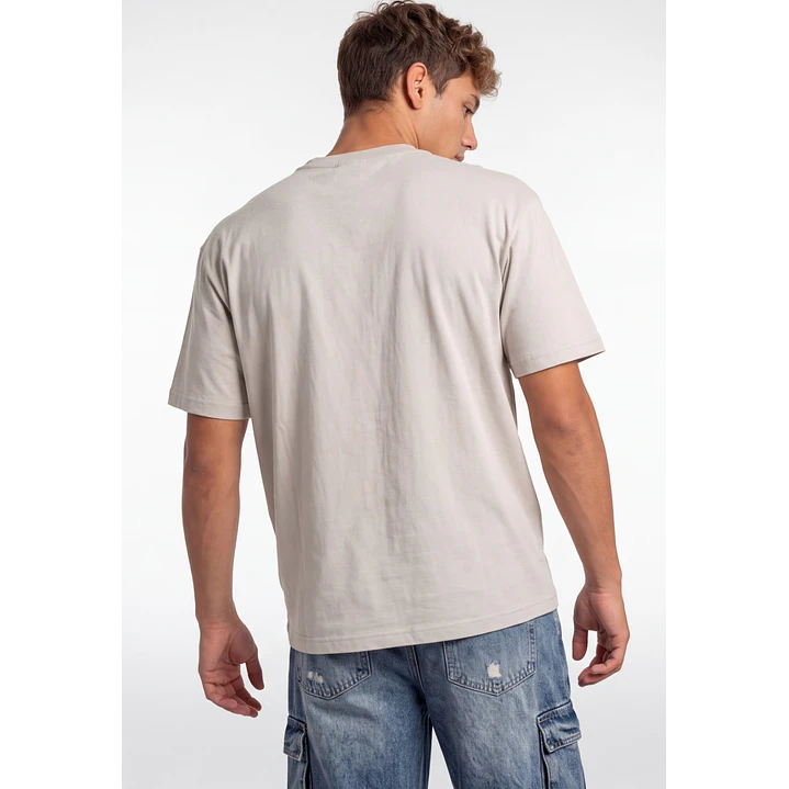Polera 3D Death Hombre Beige 2
