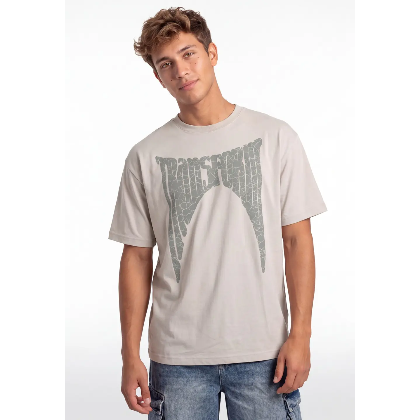Polera 3D Death Hombre Beige 1