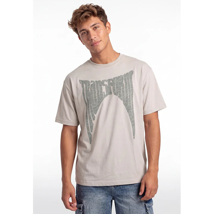 Polera 3D Death Hombre Beige 1
