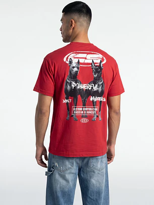 Polera Rottweiler Hombre Rojo