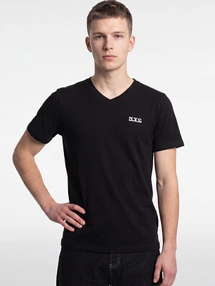 Polera Nyc Slim Fit Hombre Negro