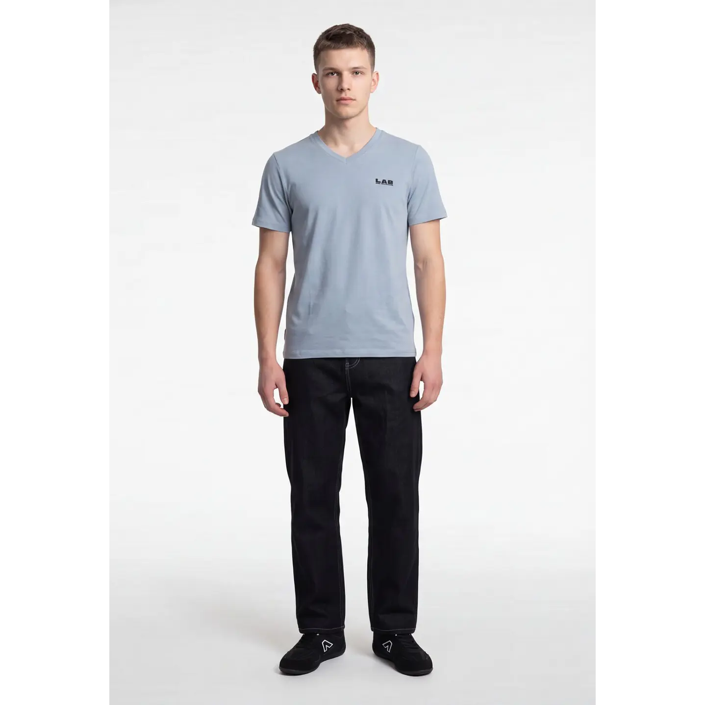 Polera Lab Slim Fit Hombre Gris 3