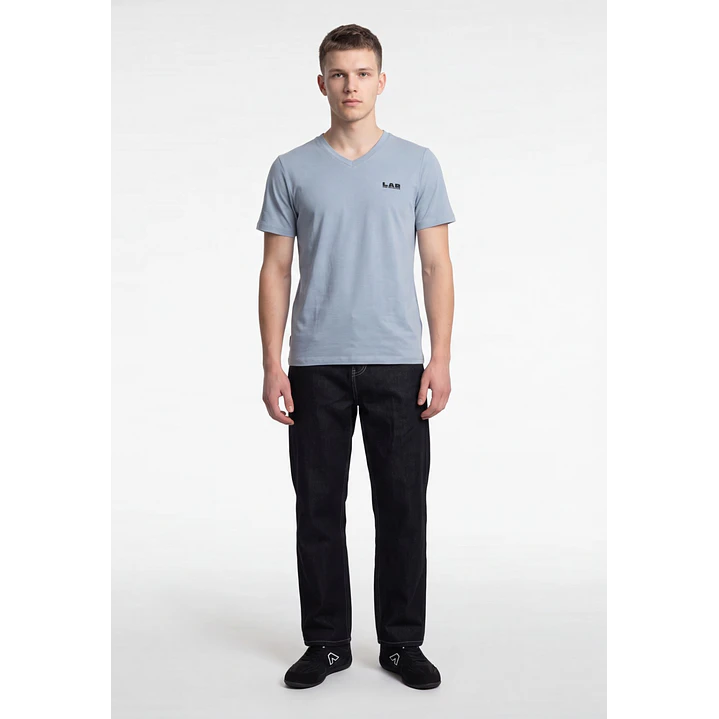 Polera Lab Slim Fit Hombre Gris 3