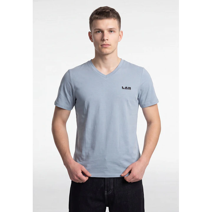 Polera Lab Slim Fit Hombre Gris 1