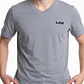 Polera Lab Slim Fit Hombre Gris - Miniatura 4