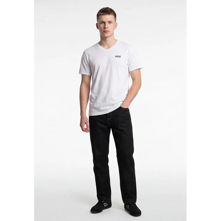 Polera OFF Slim Fit Hombre Blanco 3