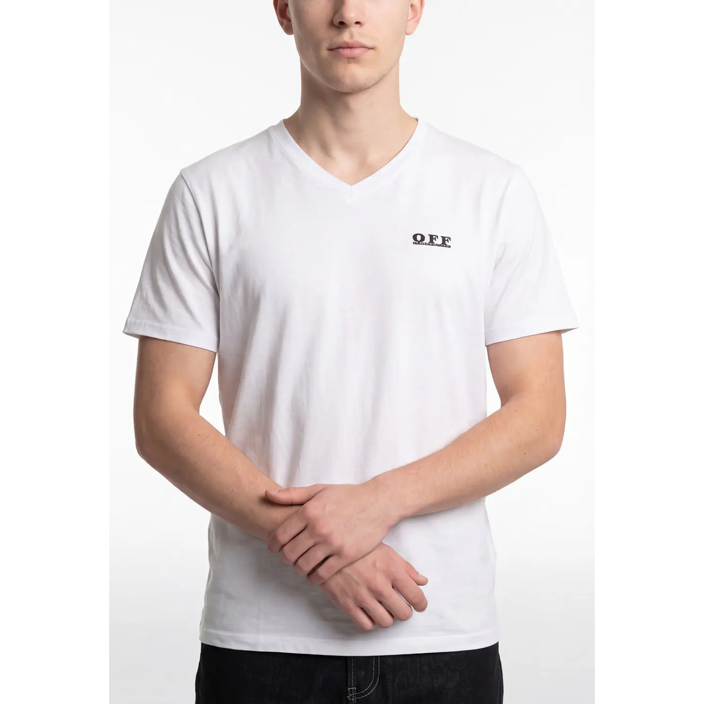 Polera OFF Slim Fit Hombre Blanco 4