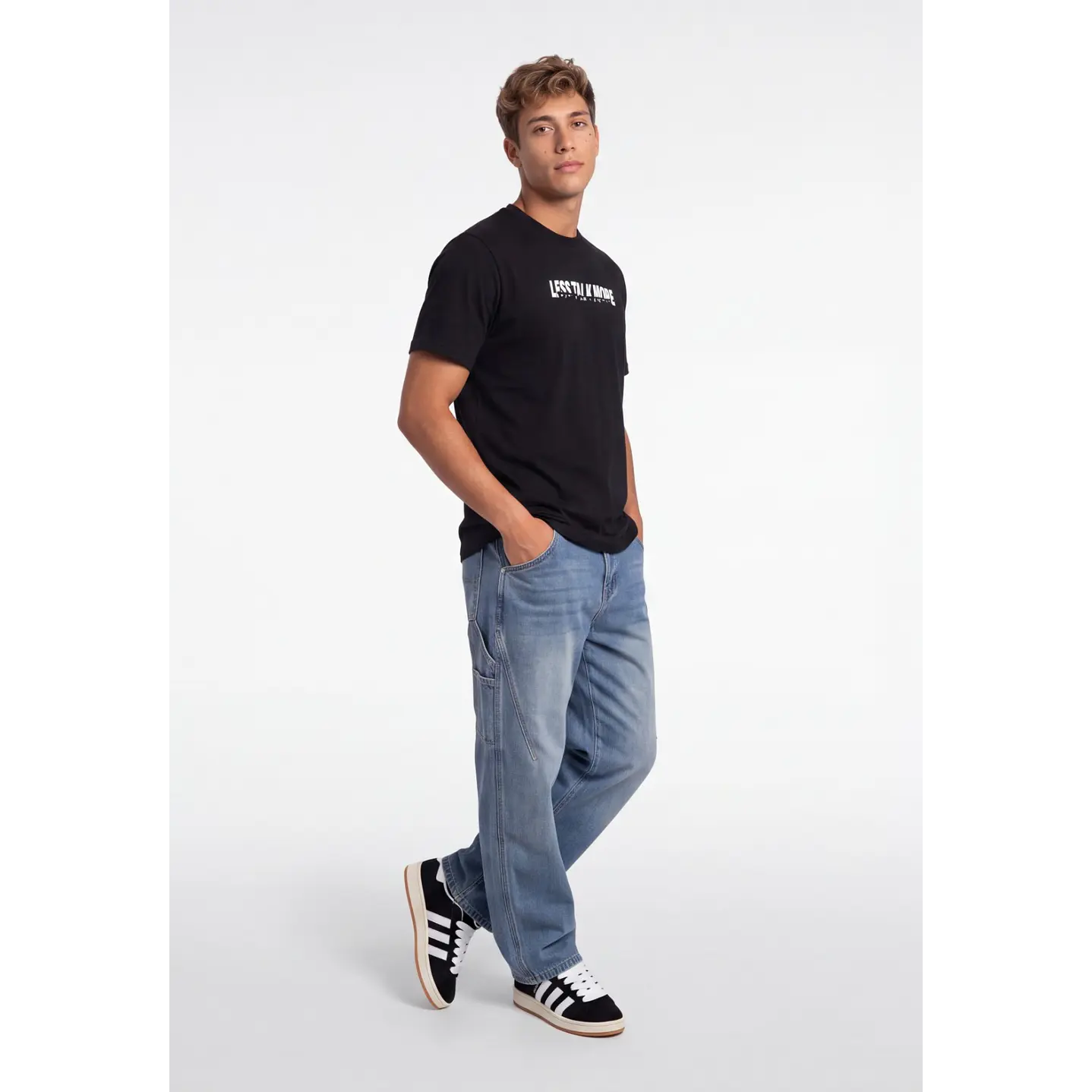 Polera Talk Hombre Negro 3