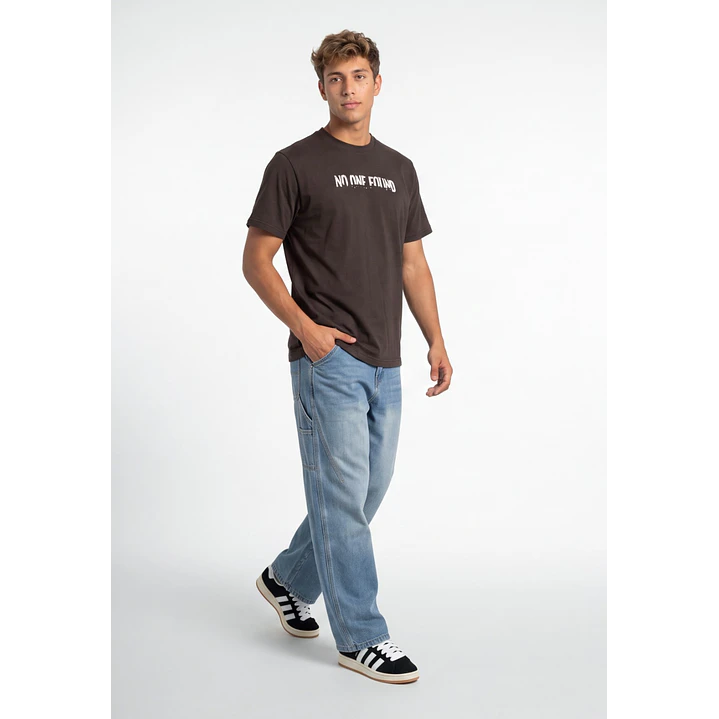 Polera Found Hombre Café 3
