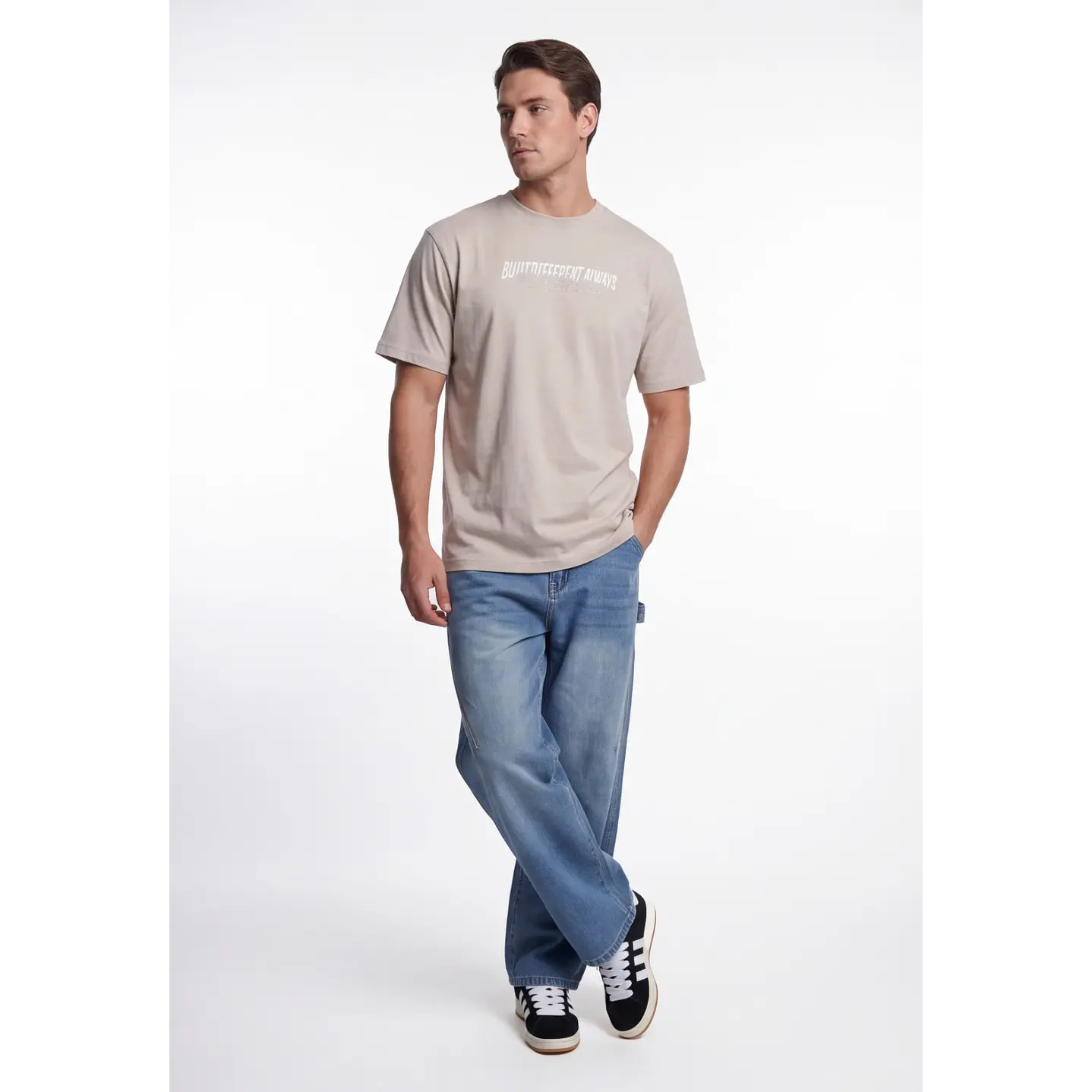 Polera Aways Hombre Beige 3