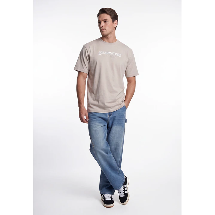 Polera Aways Hombre Beige 3