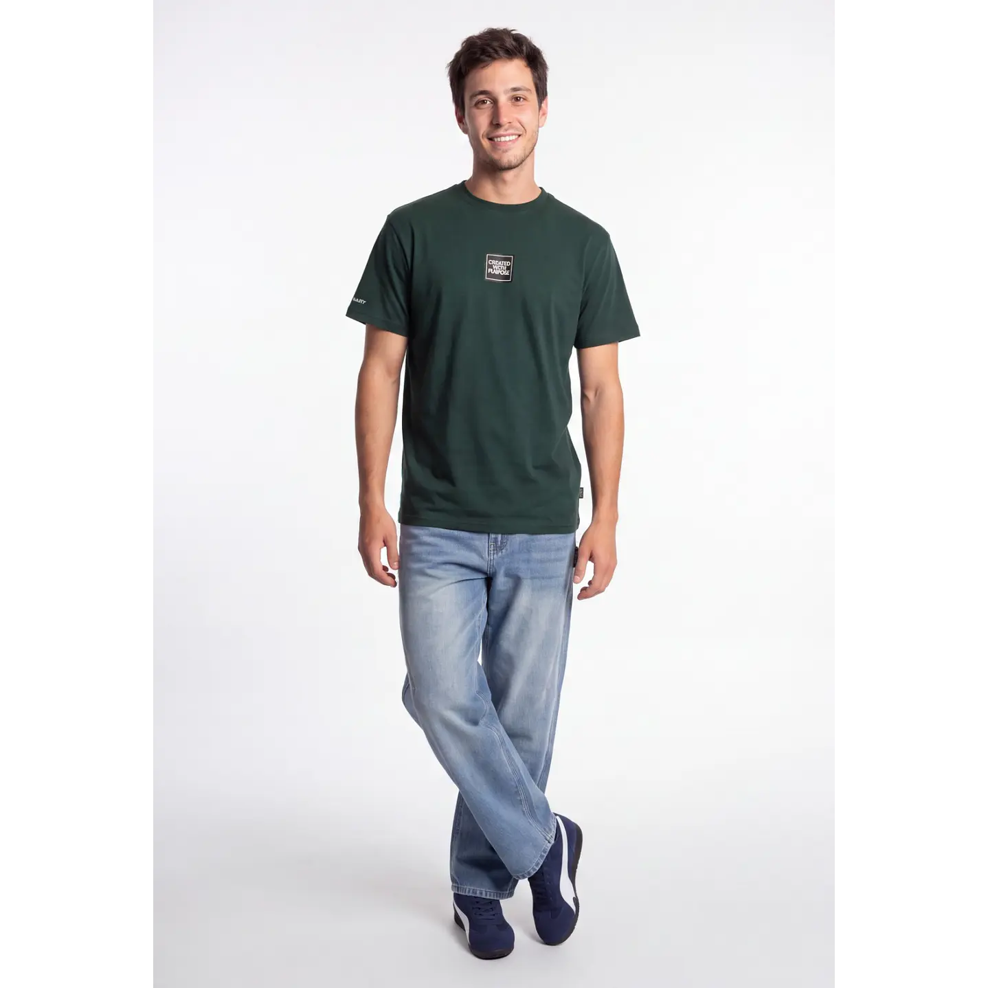 Polera Básica Hombre Verde 3