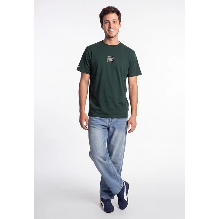 Polera Básica Hombre Verde 3