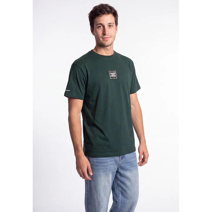 Polera Básica Hombre Verde 1