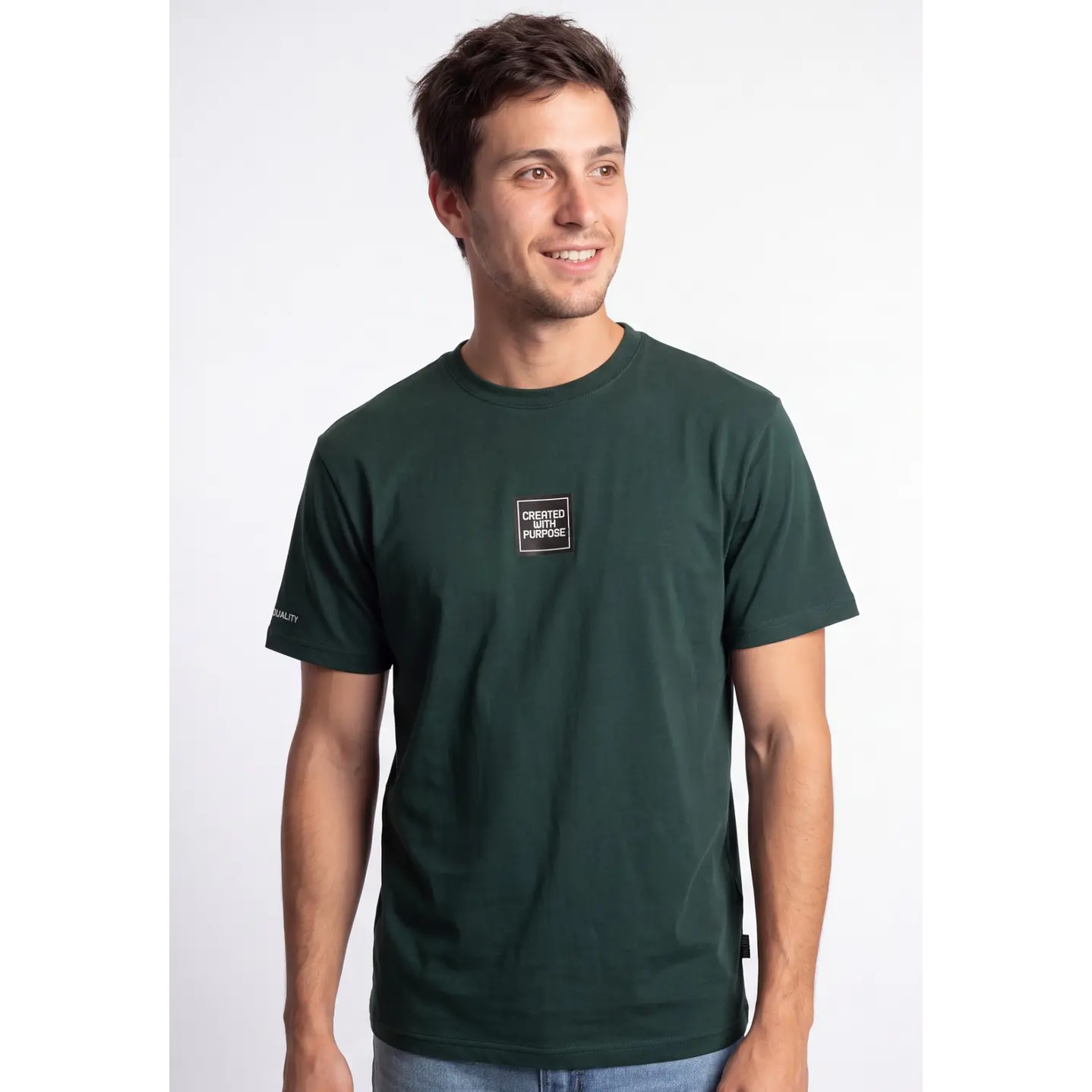 Polera Básica Hombre Verde 4