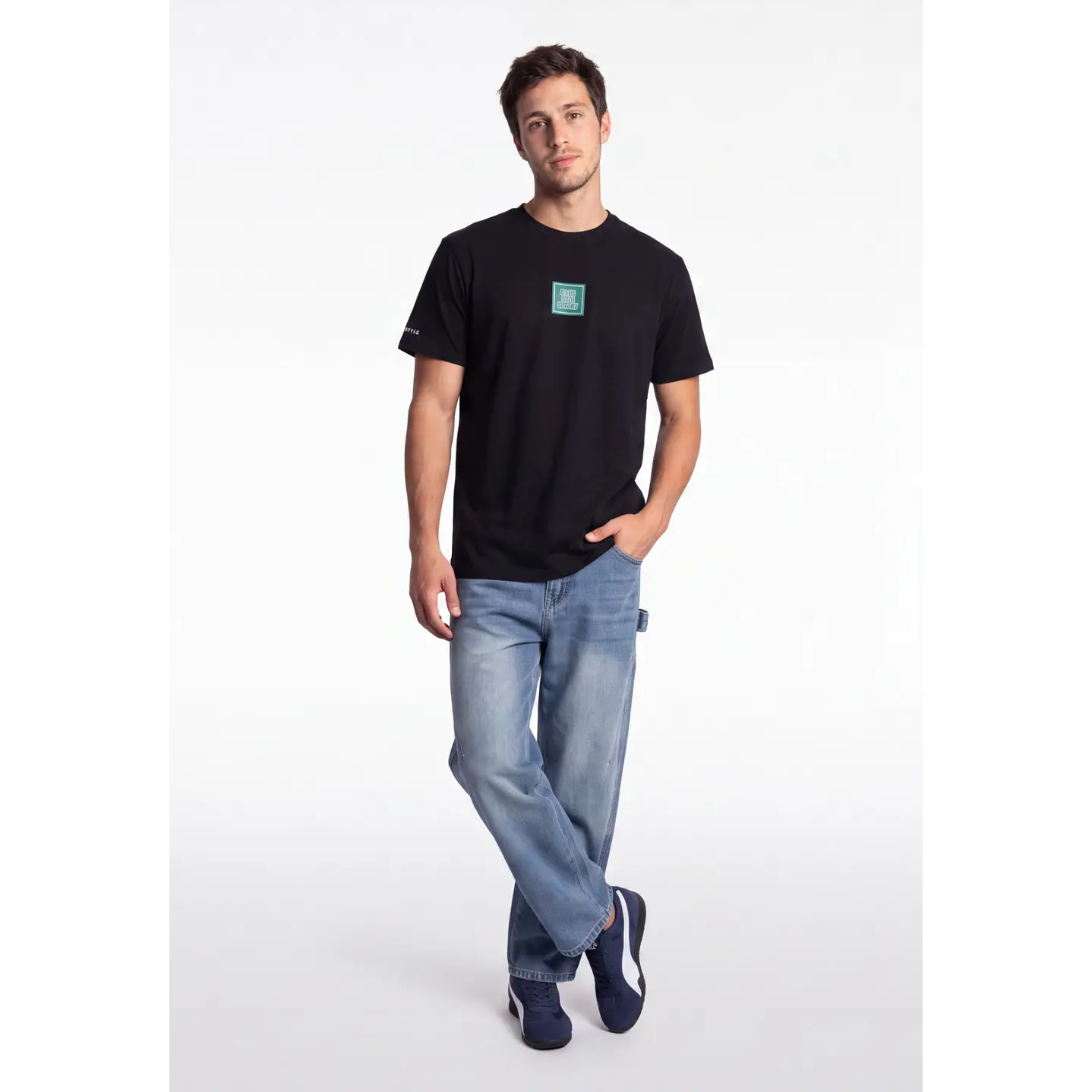 Polera Básica Hombre Negro 3