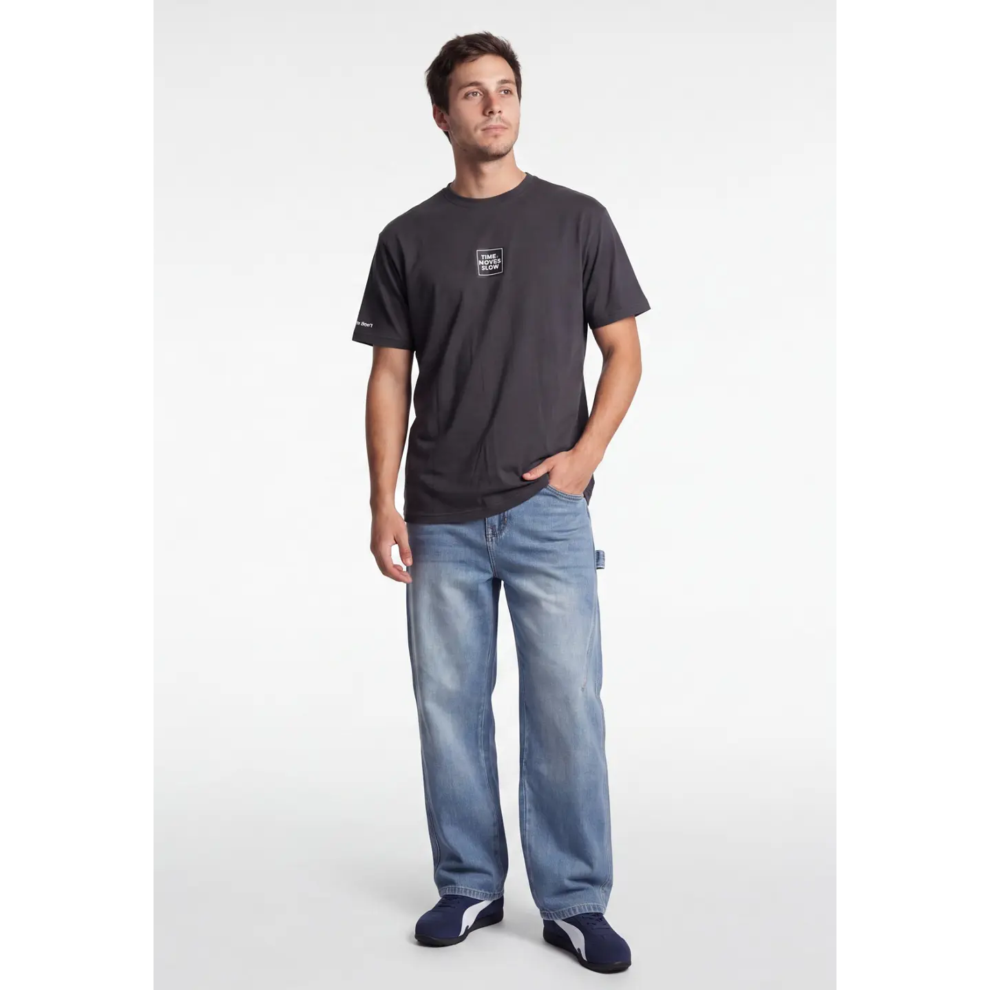 Polera Básica Hombre Gris 3