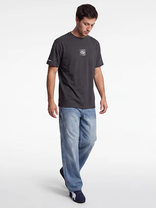 Polera Básica Hombre Gris