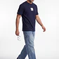 Polera Básica Hombre Azul - Miniatura 3