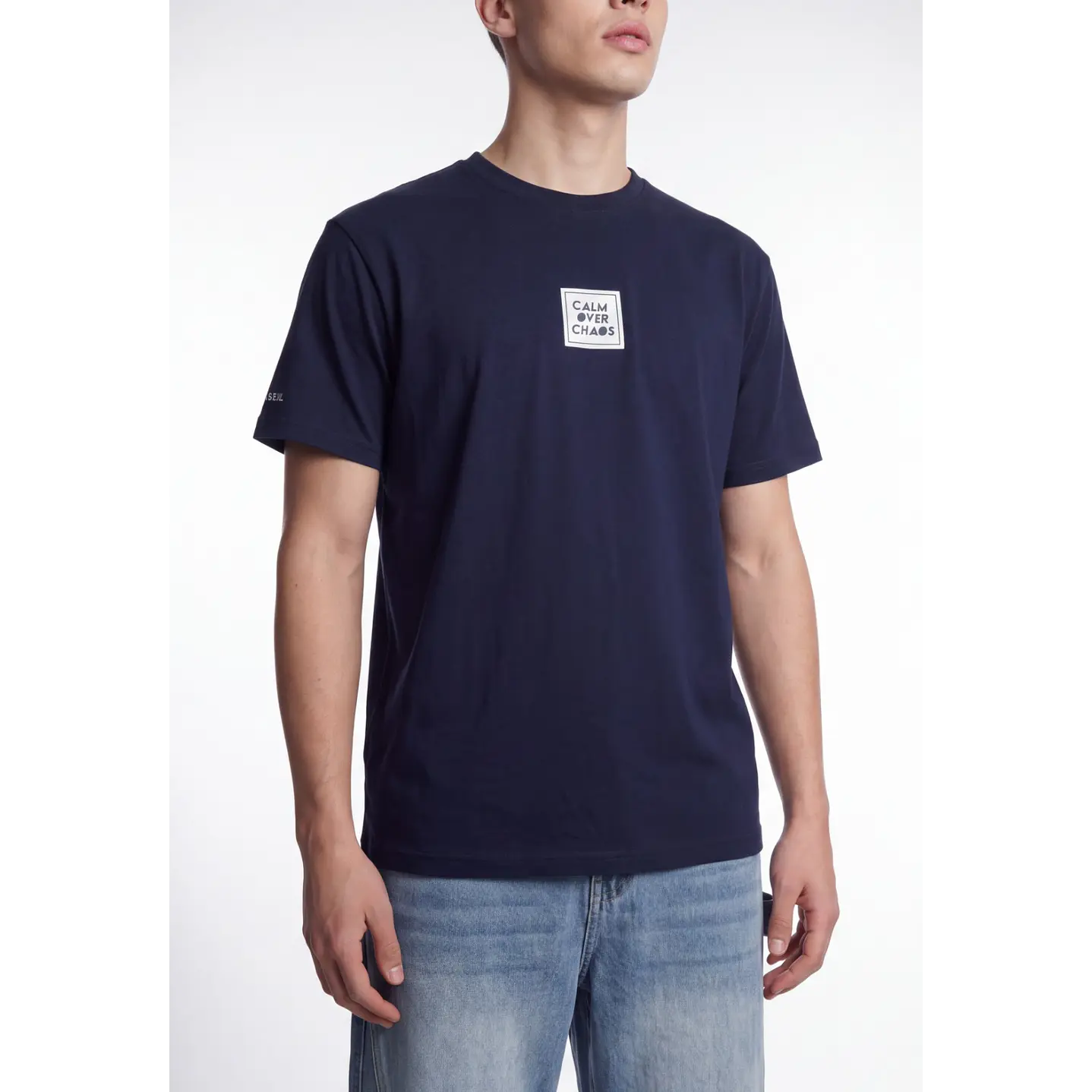 Polera Básica Hombre Azul 1