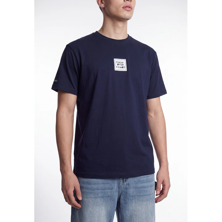 Polera Básica Hombre Azul 1