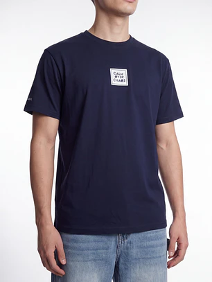 Polera Básica Hombre Azul