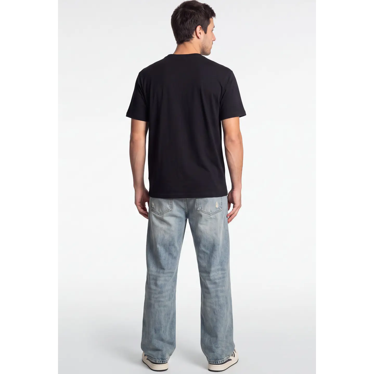 Polera Adventure 3D Hombre Negro 2