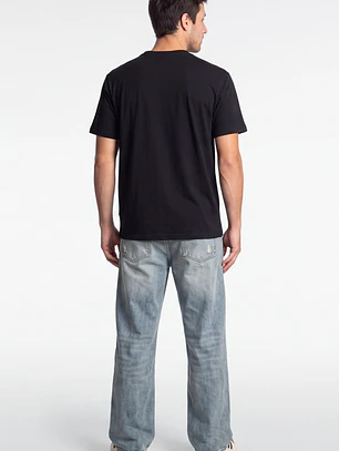 Polera Adventure 3D Hombre Negro