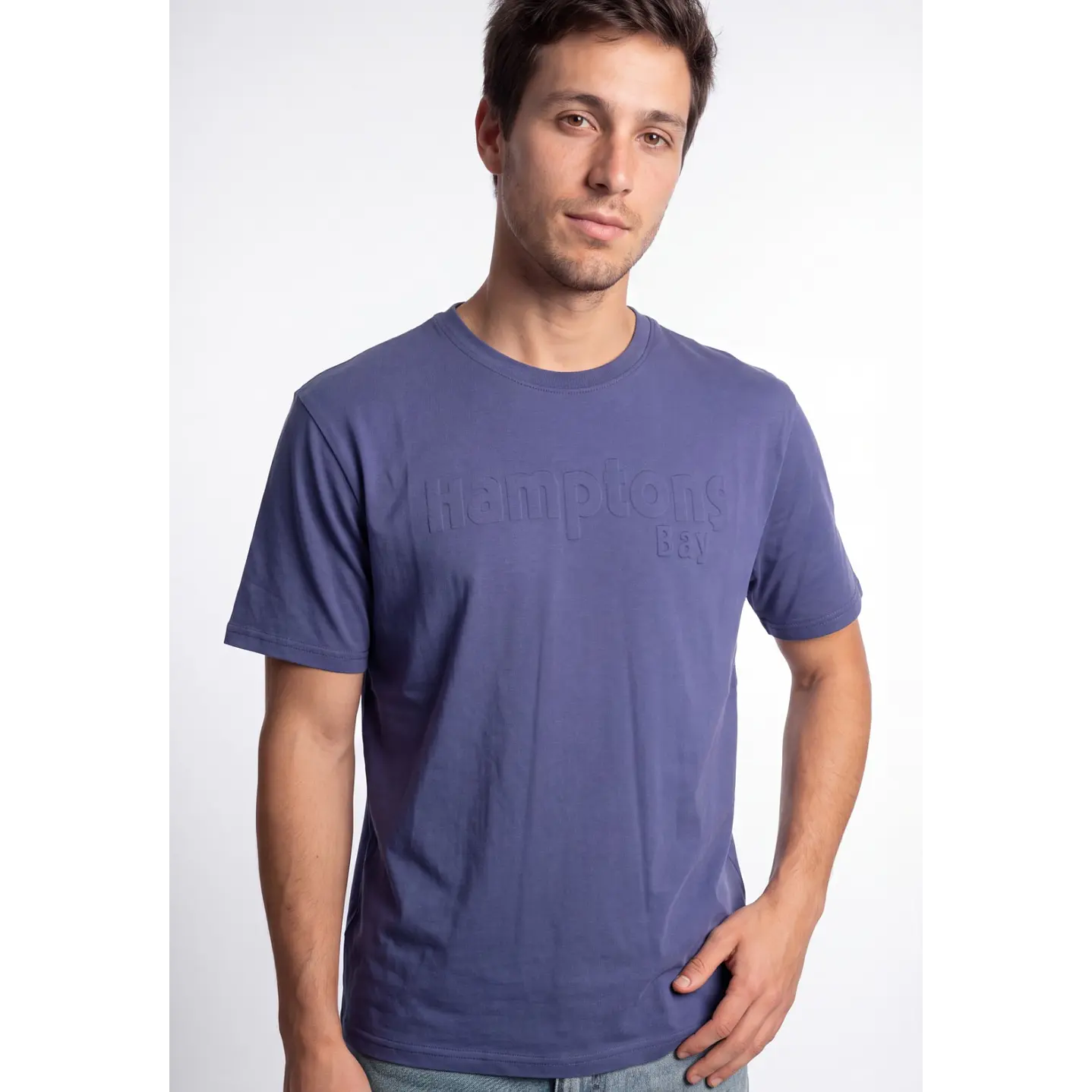 Polera Hamptons 3D Hombre Morado 4