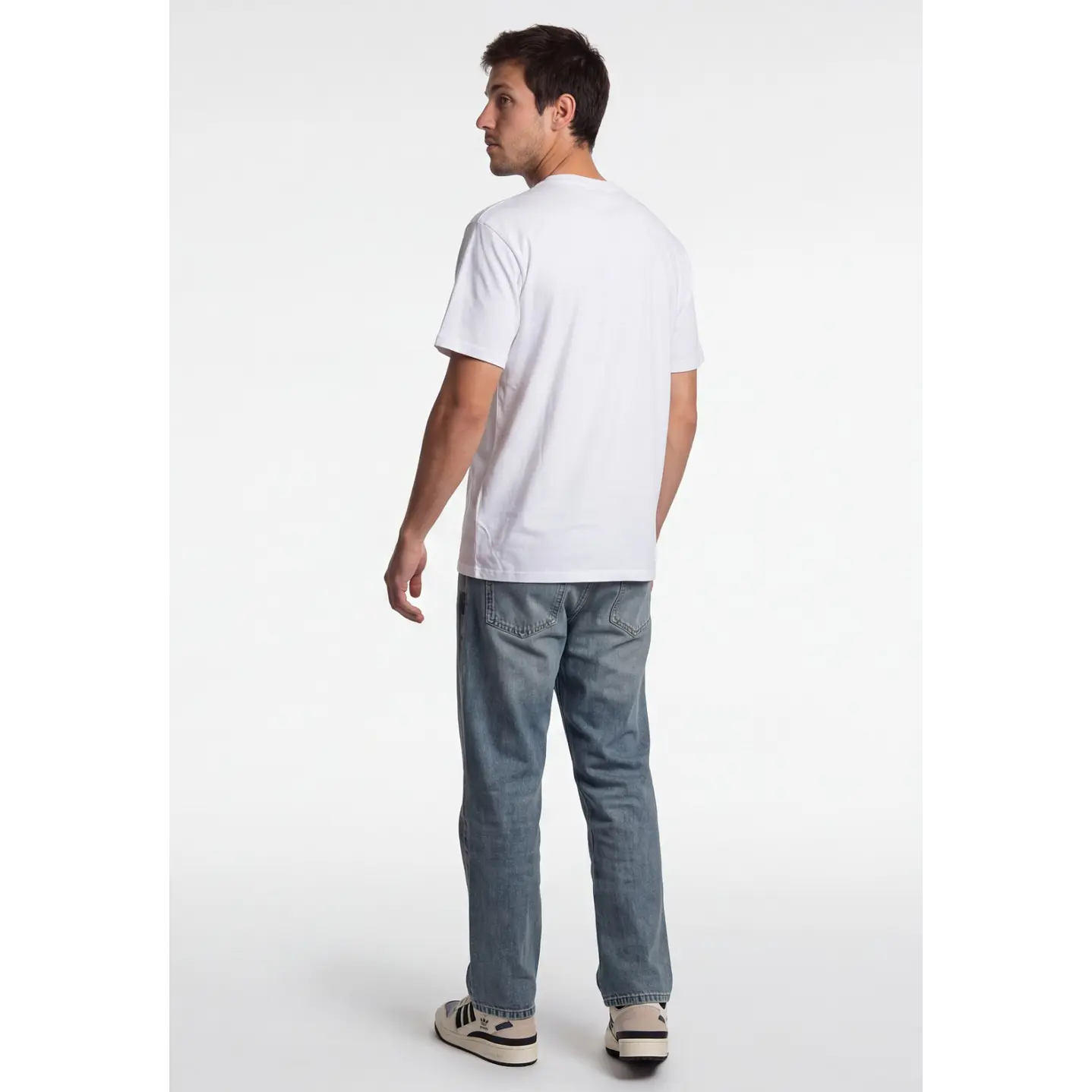 Polera Bahamas 3D Hombre Blanco 2