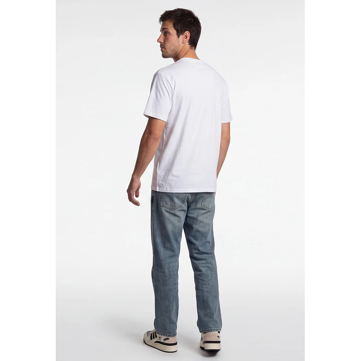 Polera Bahamas 3D Hombre Blanco 2