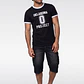 Polera Contraste Hombre Negro - Miniatura 3
