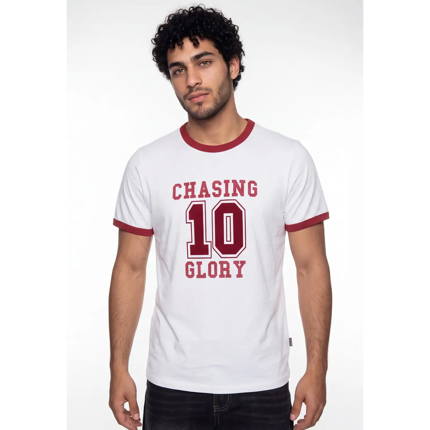 Polera Contraste Hombre Blanco 1