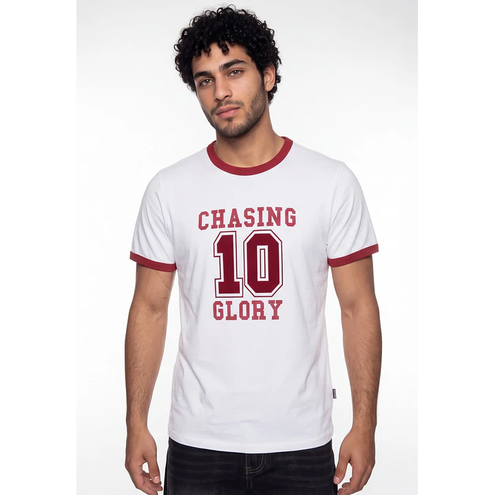 Polera Contraste Hombre Blanco 1