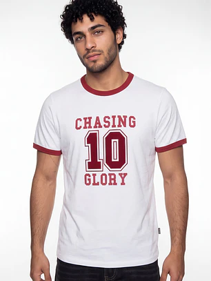 Polera Contraste Hombre Blanco