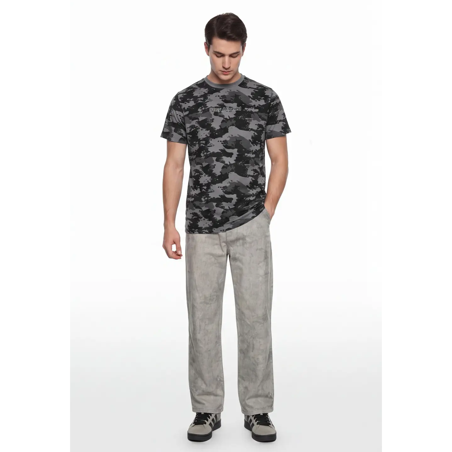 Polera Urbano Hombre Gris 3