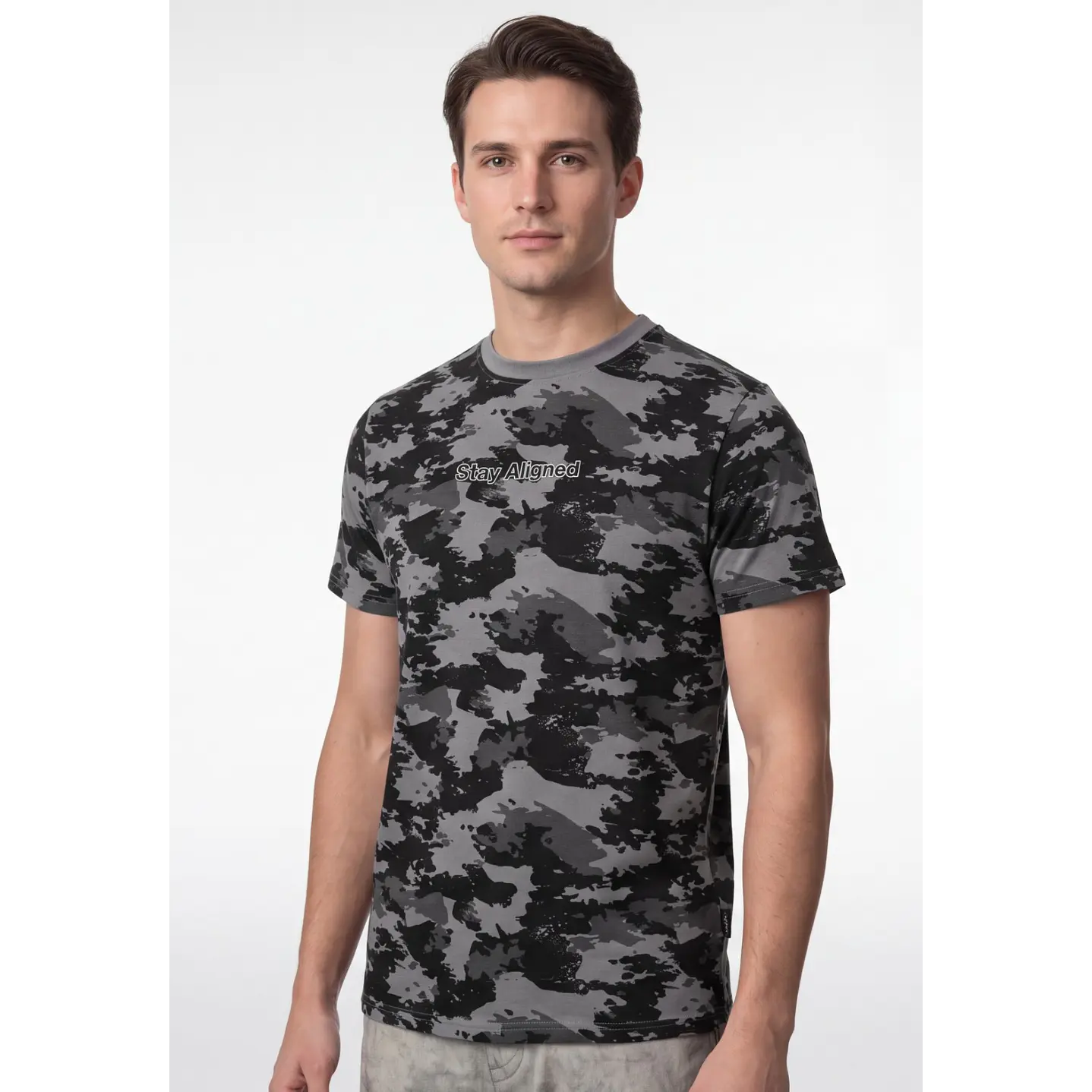 Polera Urbano Hombre Gris 1